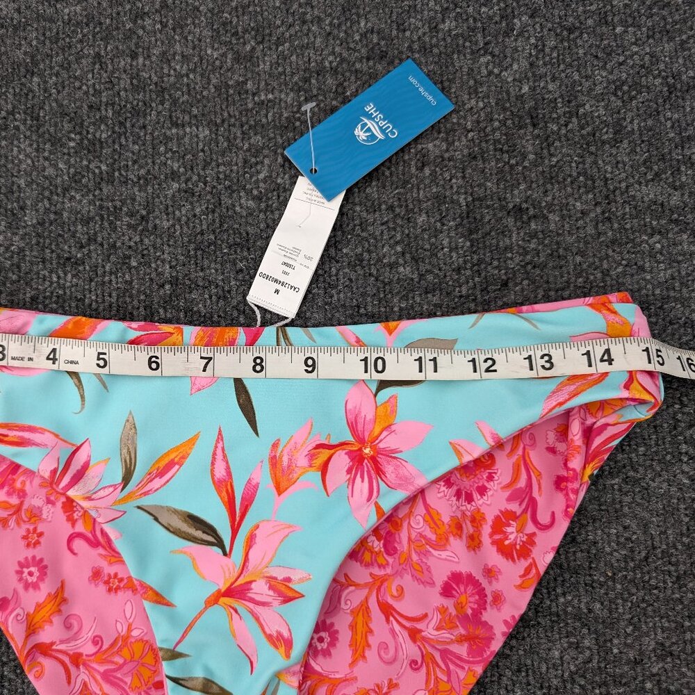 CUPSHE Bikini Bottom‎ M Multicolor Floral Swimwear - Picture 7 of 10